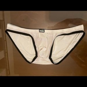 White Medium N2N Bodywear Briefs